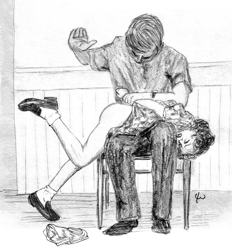 Spanking enema punishment image