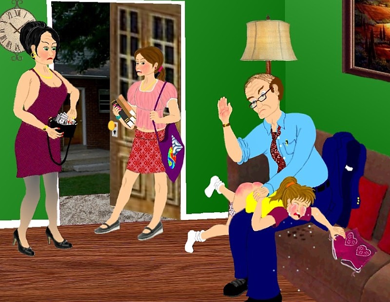 Handprints Spanking Art & Stories Page Gallery #142 Spanking Art of Can...