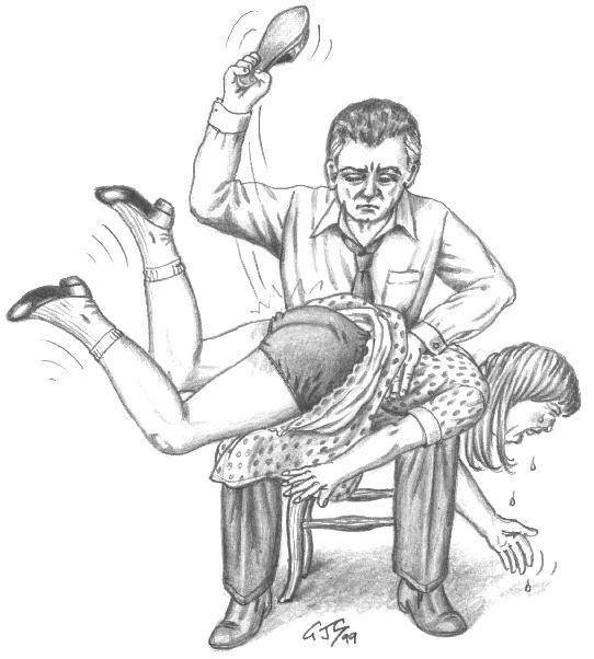 Pastor spanks girl