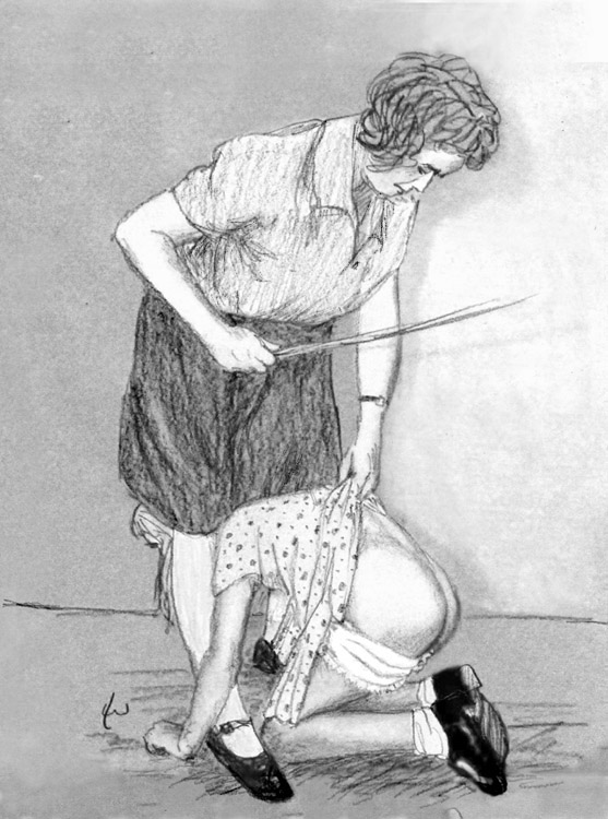 Spanking Art of Lee Warner #2 (Handprints Drawings Gallery #104) .